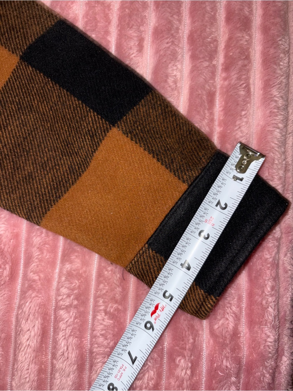 RD Style Black and Brown Plaid Button Shirt Jacket - Picture 12 of 16